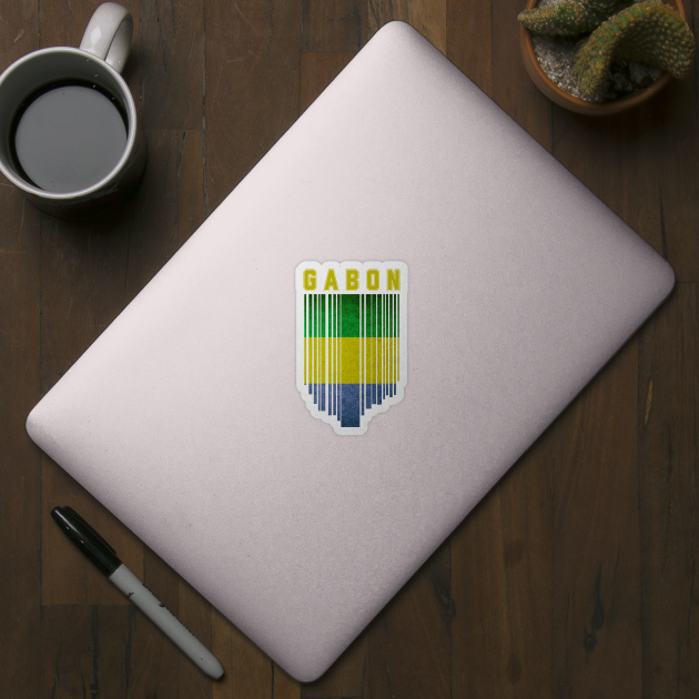 Gabon flag, gabonese flag by eka123
